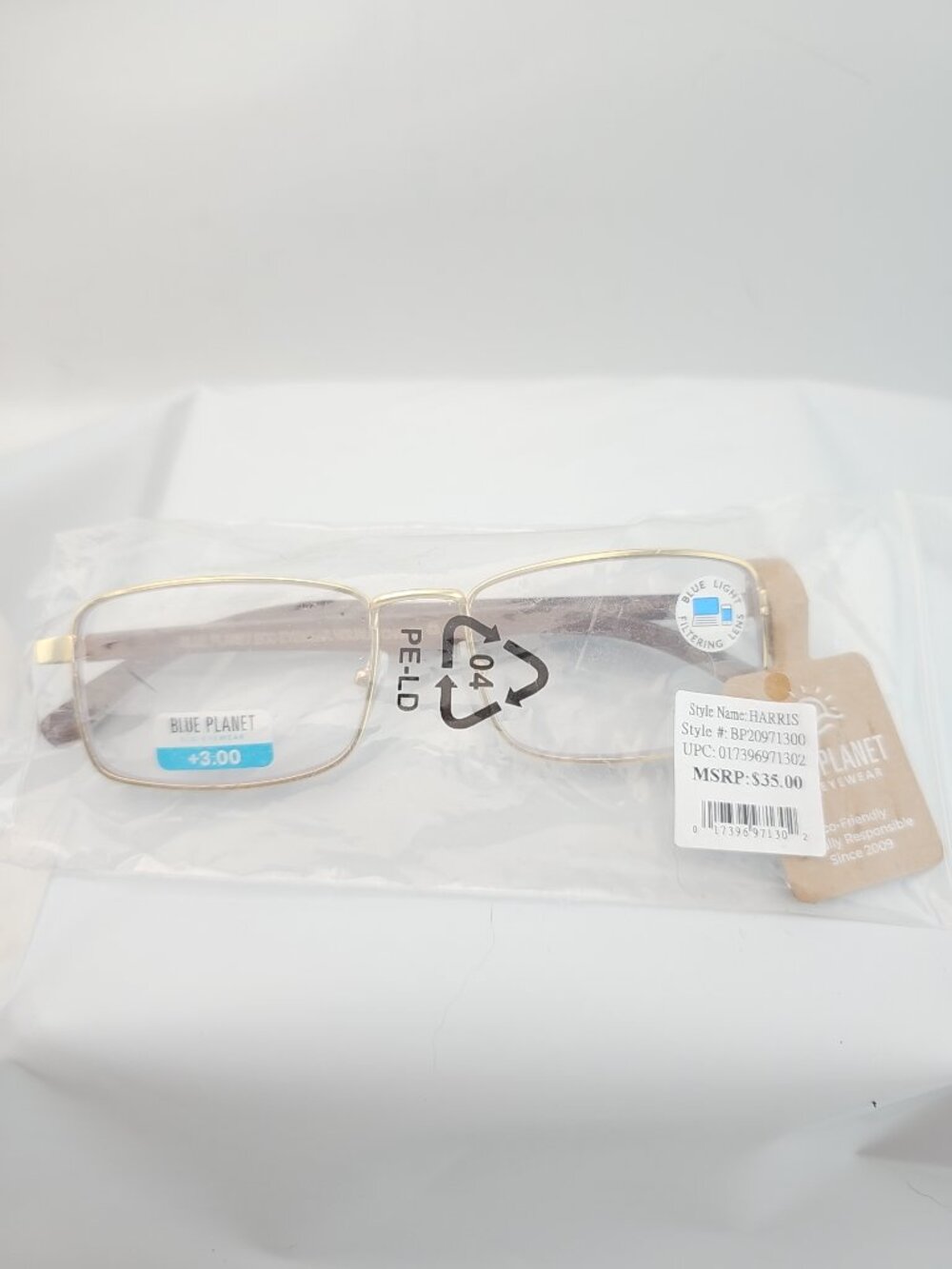 Blue Planet Harris +3.00 Reading Glasses